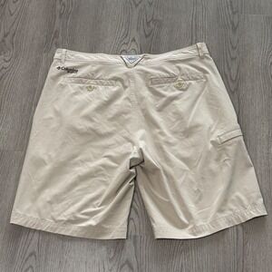 Columbia PFG‎ Fishing Shorts Okaloosa Island Khaki Performance Size 38 Stretch